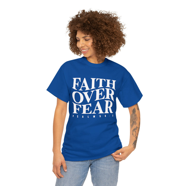 Faith Over Fear-Unisex Heavy Cotton Tee
