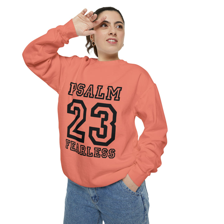 Psalm 23 Unisex Garment-Dyed Sweatshirt