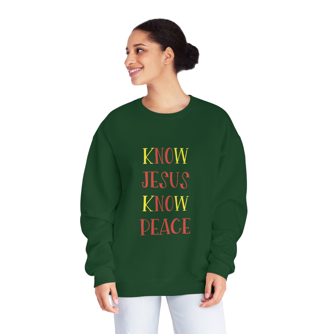Know Jesus-Unisex NuBlend® Crewneck Sweatshirt