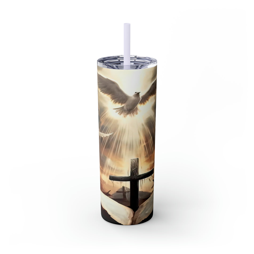 Skinny Tumbler with Straw, 20oz