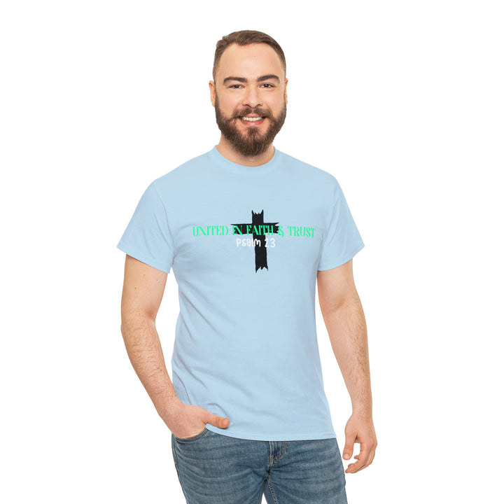 UNITED IN FAITH & TRUST-Unisex Heavy Cotton Tee