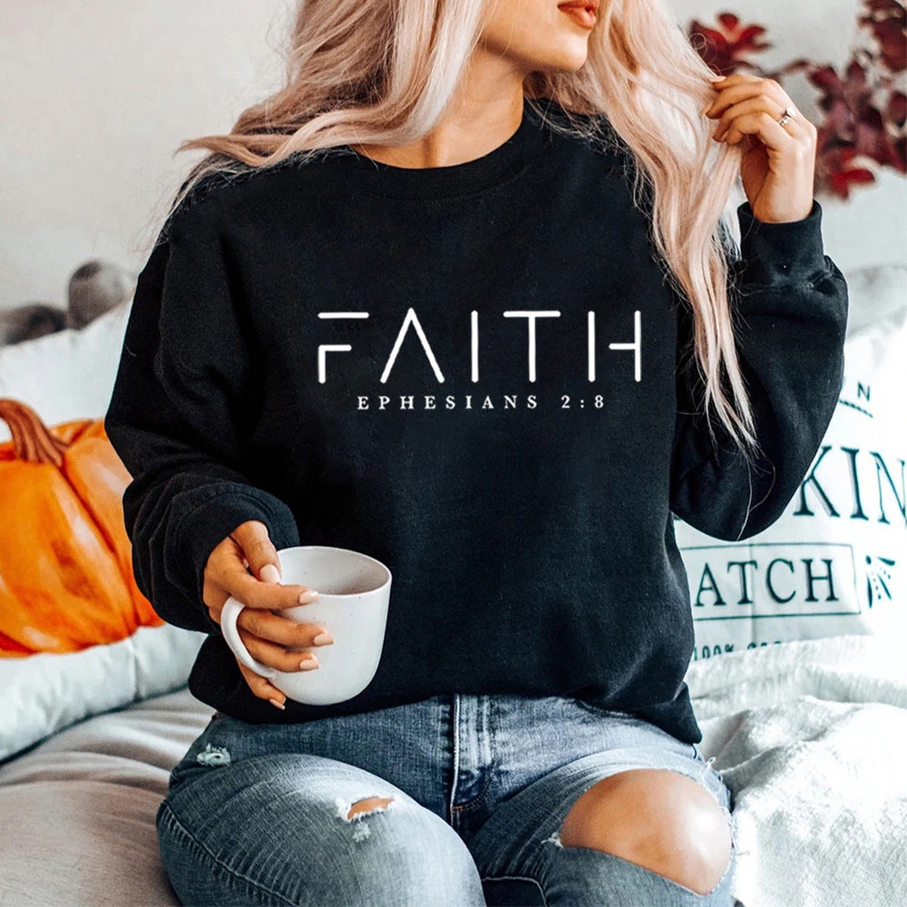 Trendy Faith Sweatshirt Bible Verse Shirt Christian Clothing