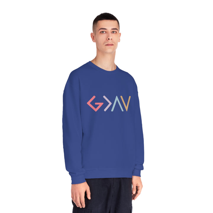 God is Greater Unisex NuBlend® Crewneck Sweatshirt
