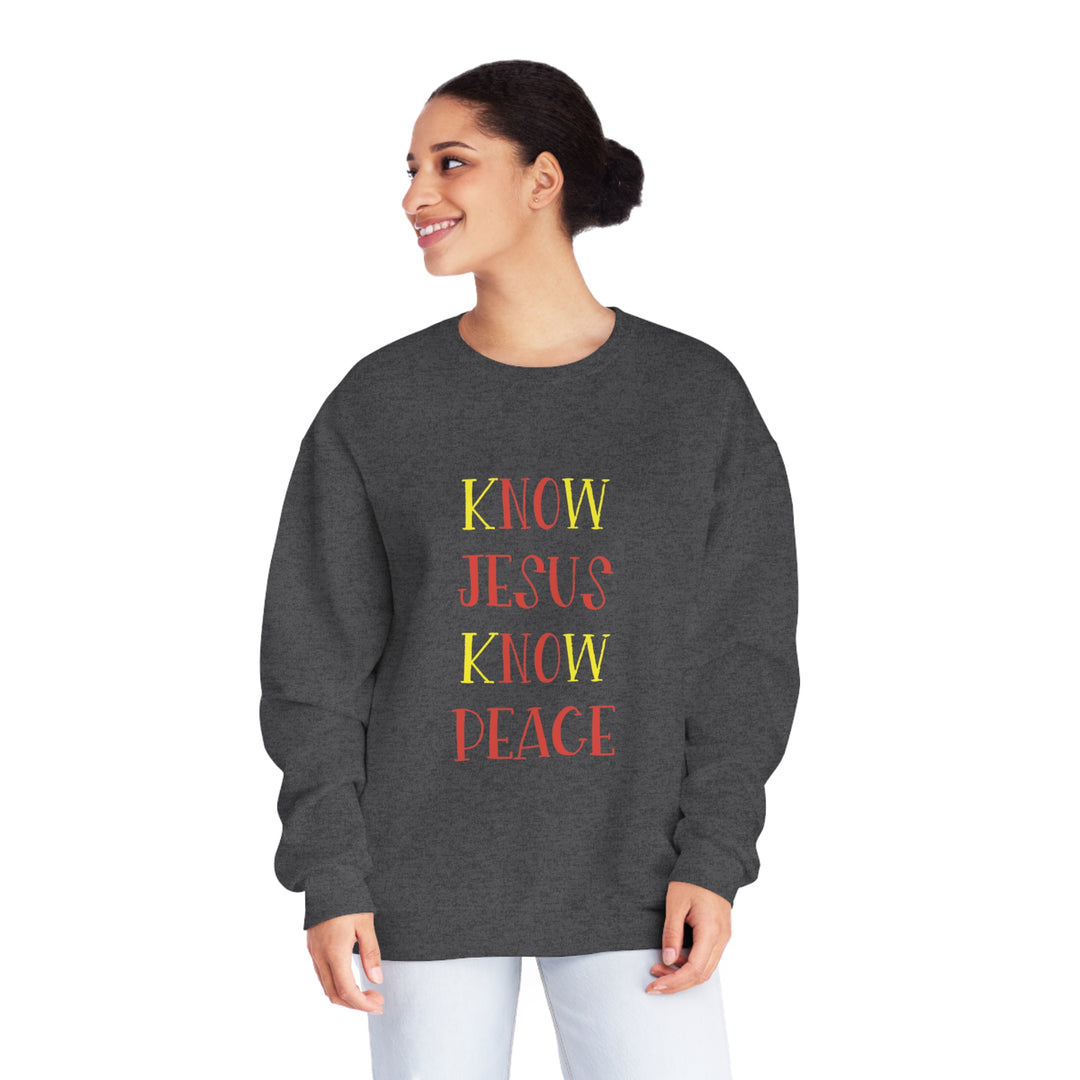 Know Jesus-Unisex NuBlend® Crewneck Sweatshirt
