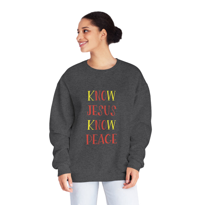 Know Jesus-Unisex NuBlend® Crewneck Sweatshirt