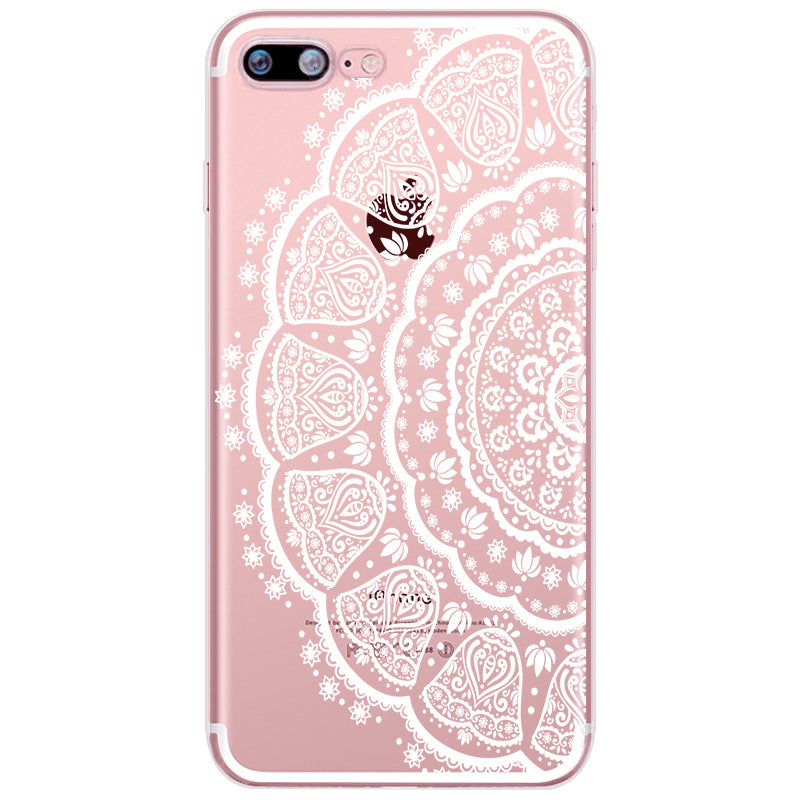 Compatible with Apple, Iphone12 Mobile Phone Case Painted Mandala Pattern