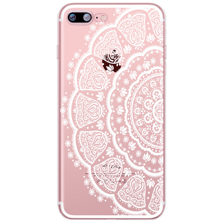Compatible with Apple, Iphone12 Mobile Phone Case Painted Mandala Pattern