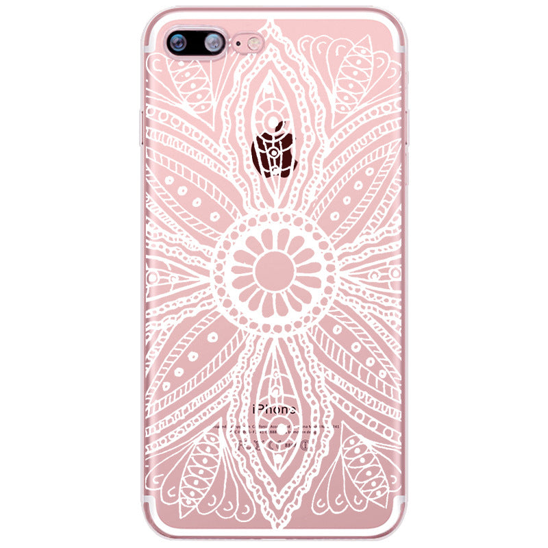 Compatible with Apple, Iphone12 Mobile Phone Case Painted Mandala Pattern
