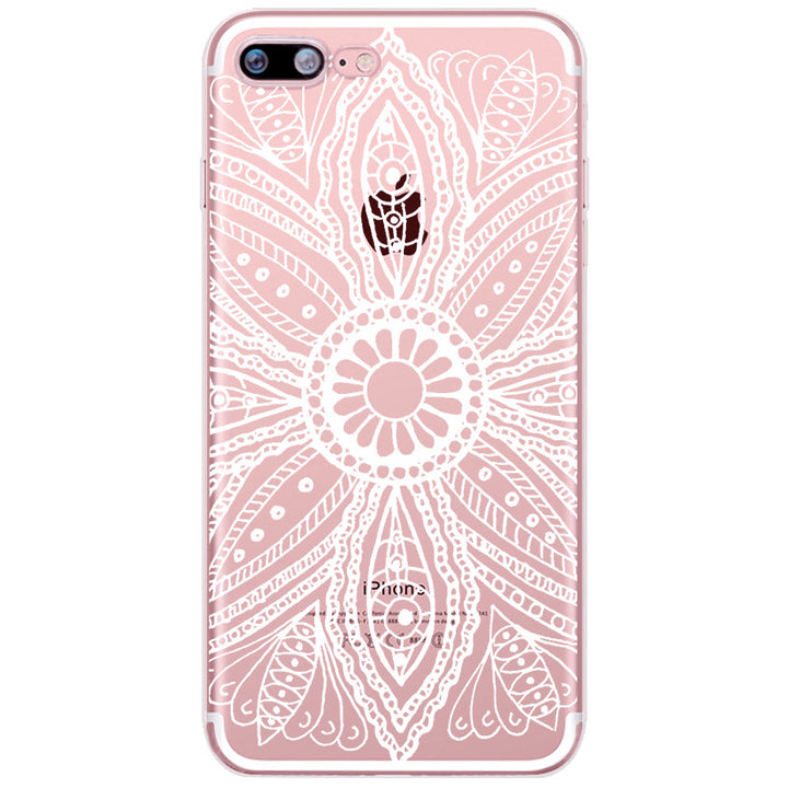 Compatible with Apple, Iphone12 Mobile Phone Case Painted Mandala Pattern
