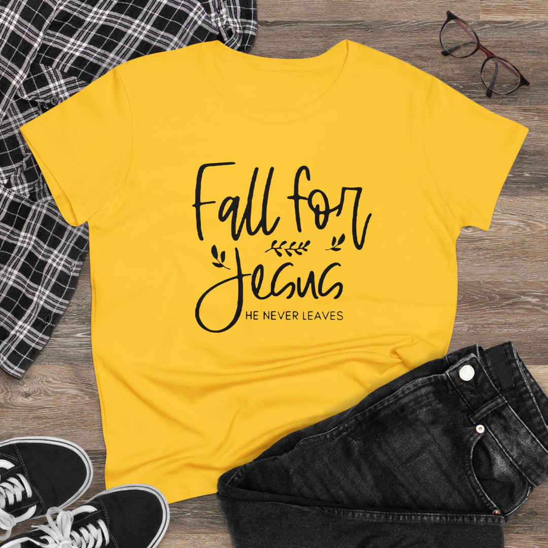 Fall For Jesus Women's Midweight Cotton Tee