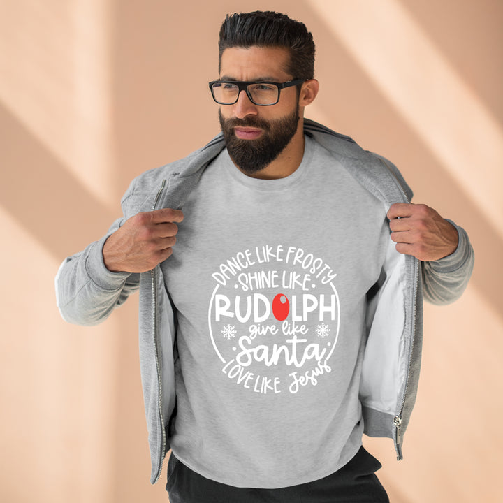 Dance Like Frosty=Unisex Premium Crewneck Sweatshirt