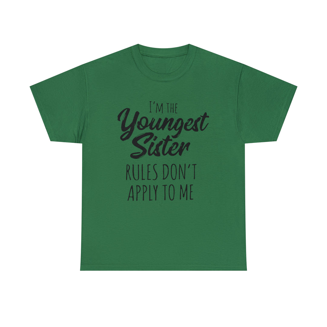 IM THE YOUNGEST=Unisex Heavy Cotton Tee