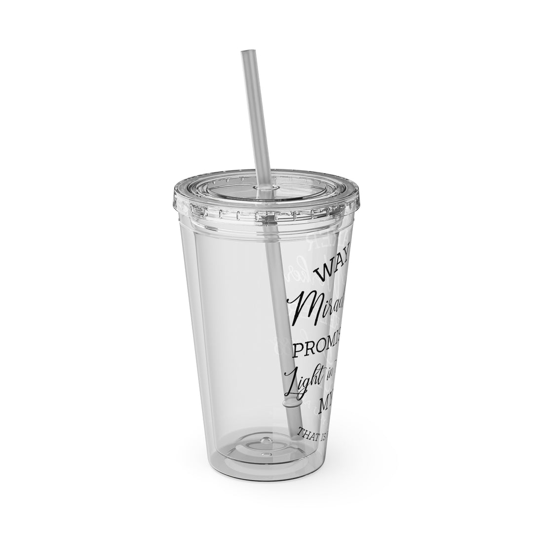 Way Maker=Sunsplash Tumbler with Straw, 16oz