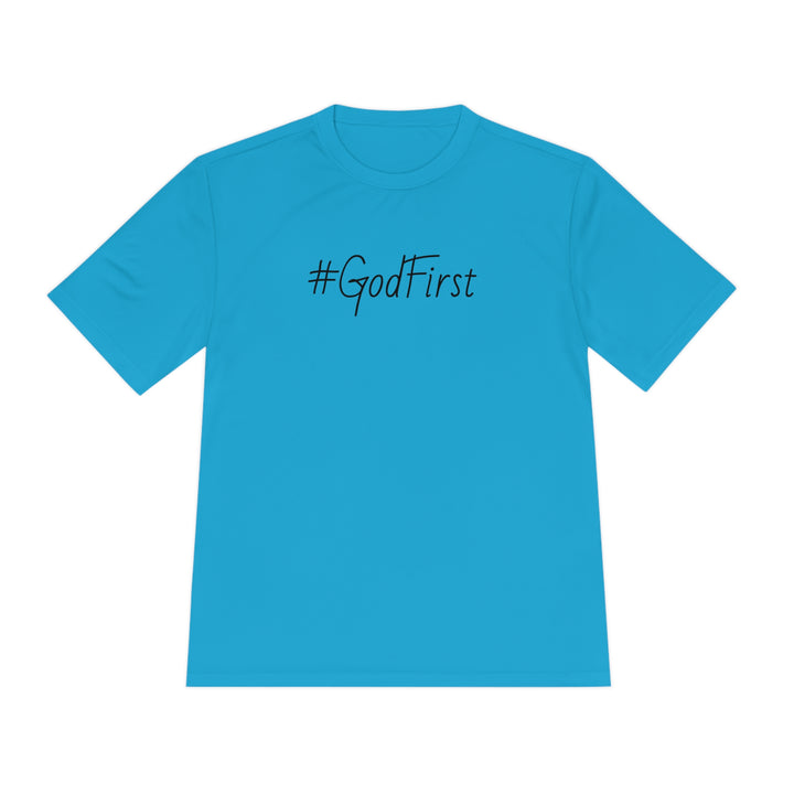 #GodFirst-Unisex Moisture Wicking Tee