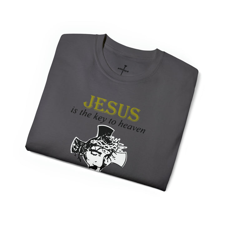 JESUS IS KEY=Unisex Ultra Cotton Tee