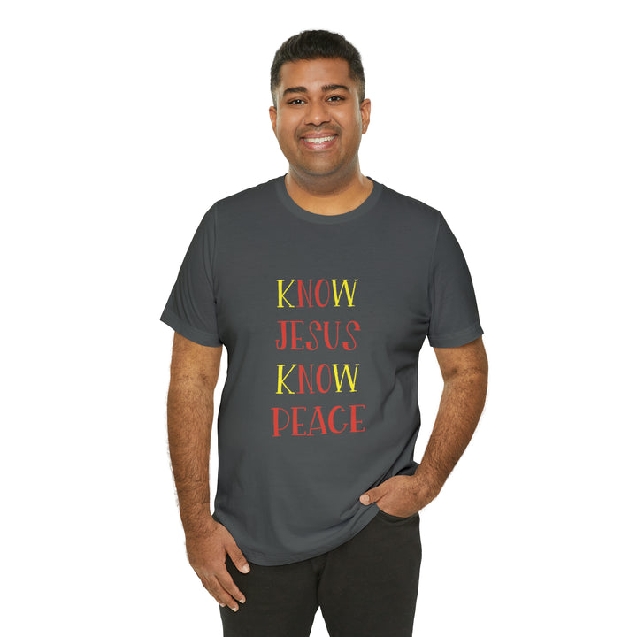 Know Jesus-Unisex Jersey Short Sleeve Tee