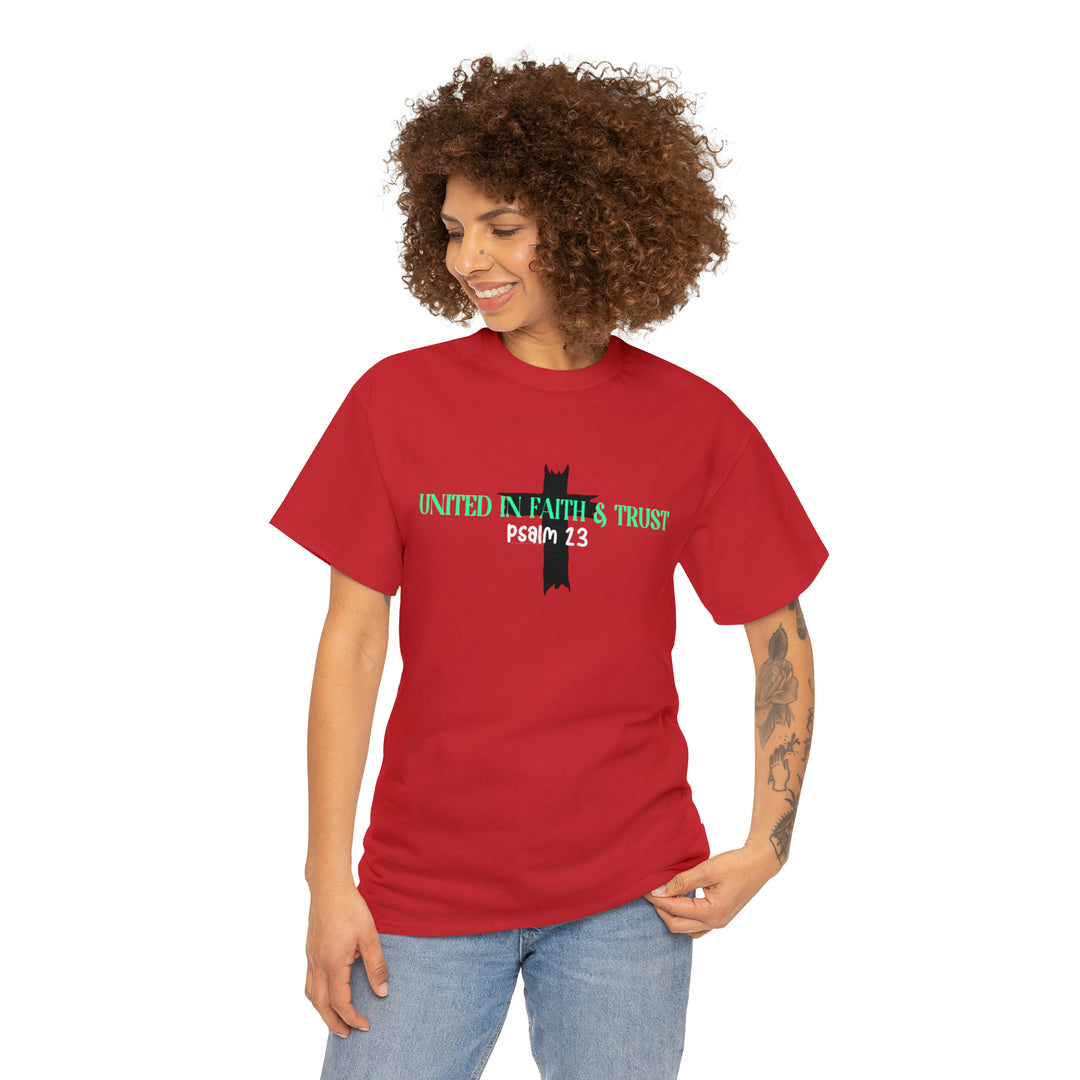 UNITED IN FAITH & TRUST-Unisex Heavy Cotton Tee
