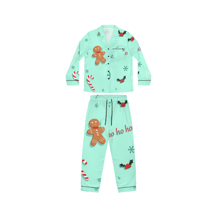 Ho Ho Ho Women's Satin Pajamas (AOP)