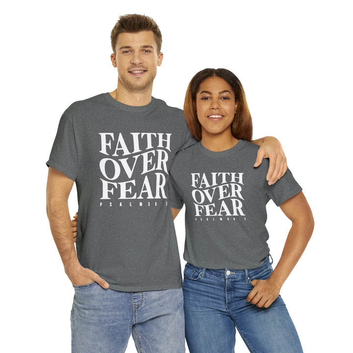 Faith Over Fear-Unisex Heavy Cotton Tee