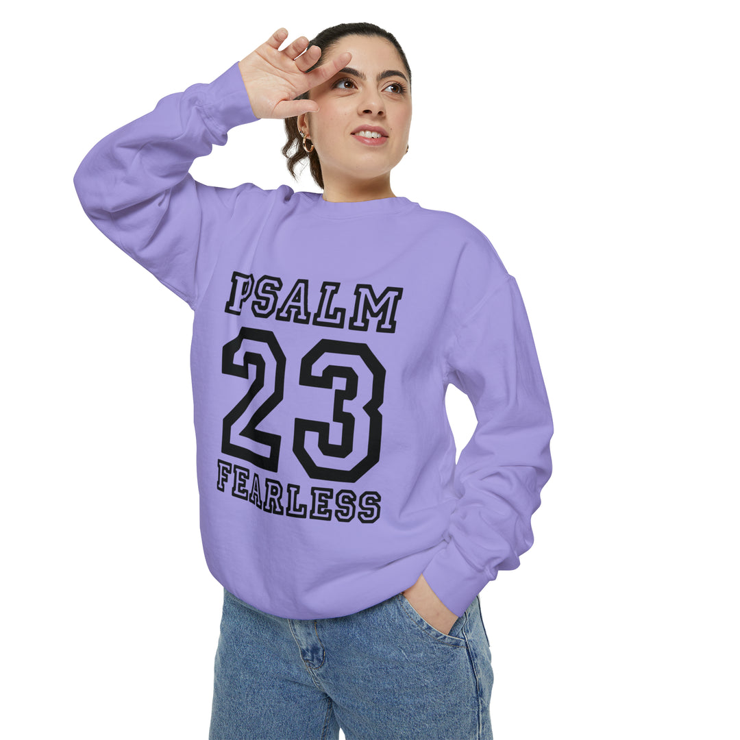 Psalm 23 Unisex Garment-Dyed Sweatshirt