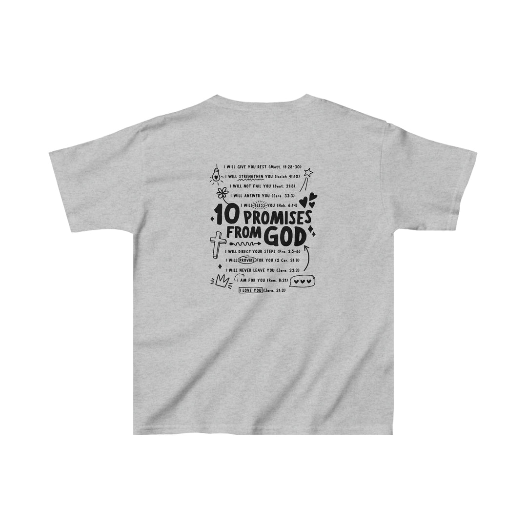 10 Promises from God=Kids Heavy Cotton™ Tee