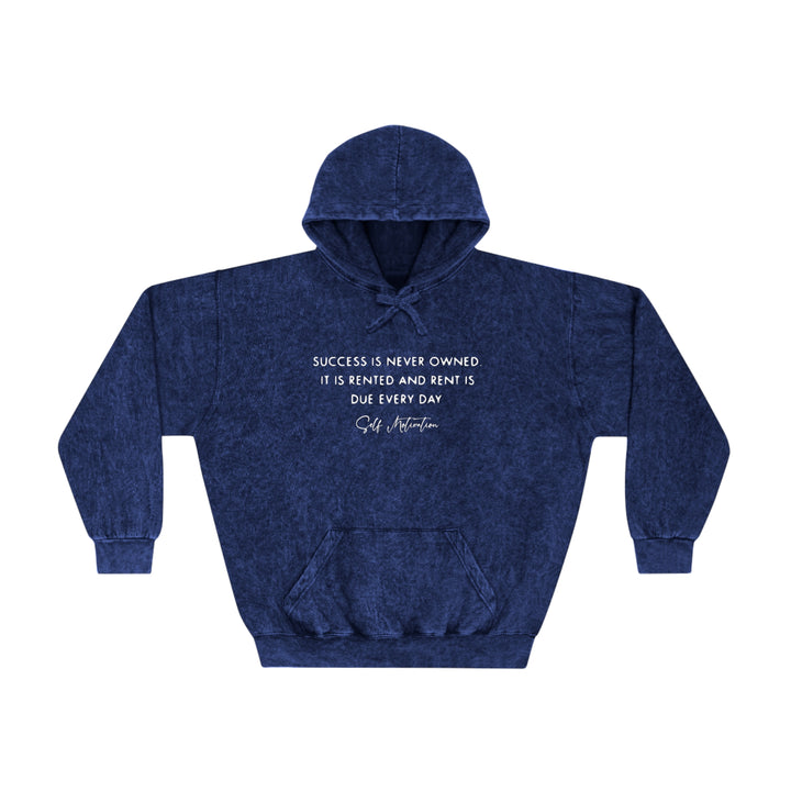 SUCCESS IS RENTED-Unisex Mineral Wash Hoodie