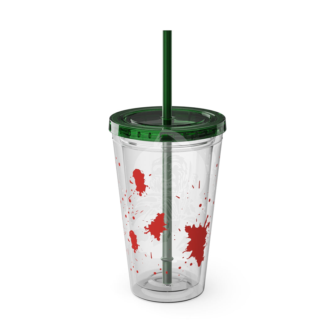 Freddy Halloween=Sunsplash Tumbler with Straw, 16oz