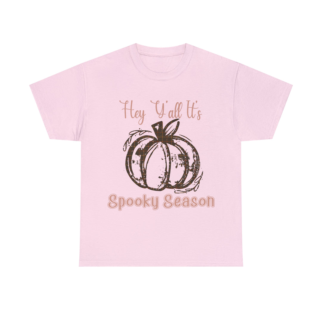 Hey Yall its spooky season-Unisex Heavy Cotton Tee