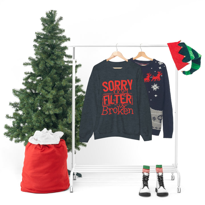 Sorry my Filter is Broken-Unisex Heavy Blend™ Crewneck Sweatshirt