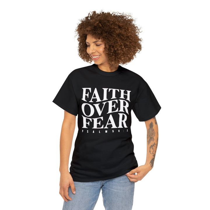 Faith Over Fear-Unisex Heavy Cotton Tee