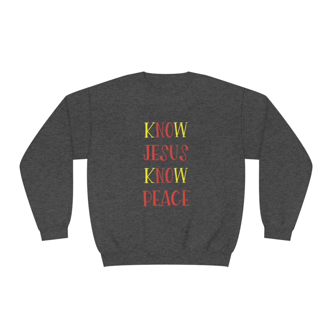 Know Jesus-Unisex NuBlend® Crewneck Sweatshirt