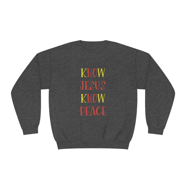 Know Jesus-Unisex NuBlend® Crewneck Sweatshirt