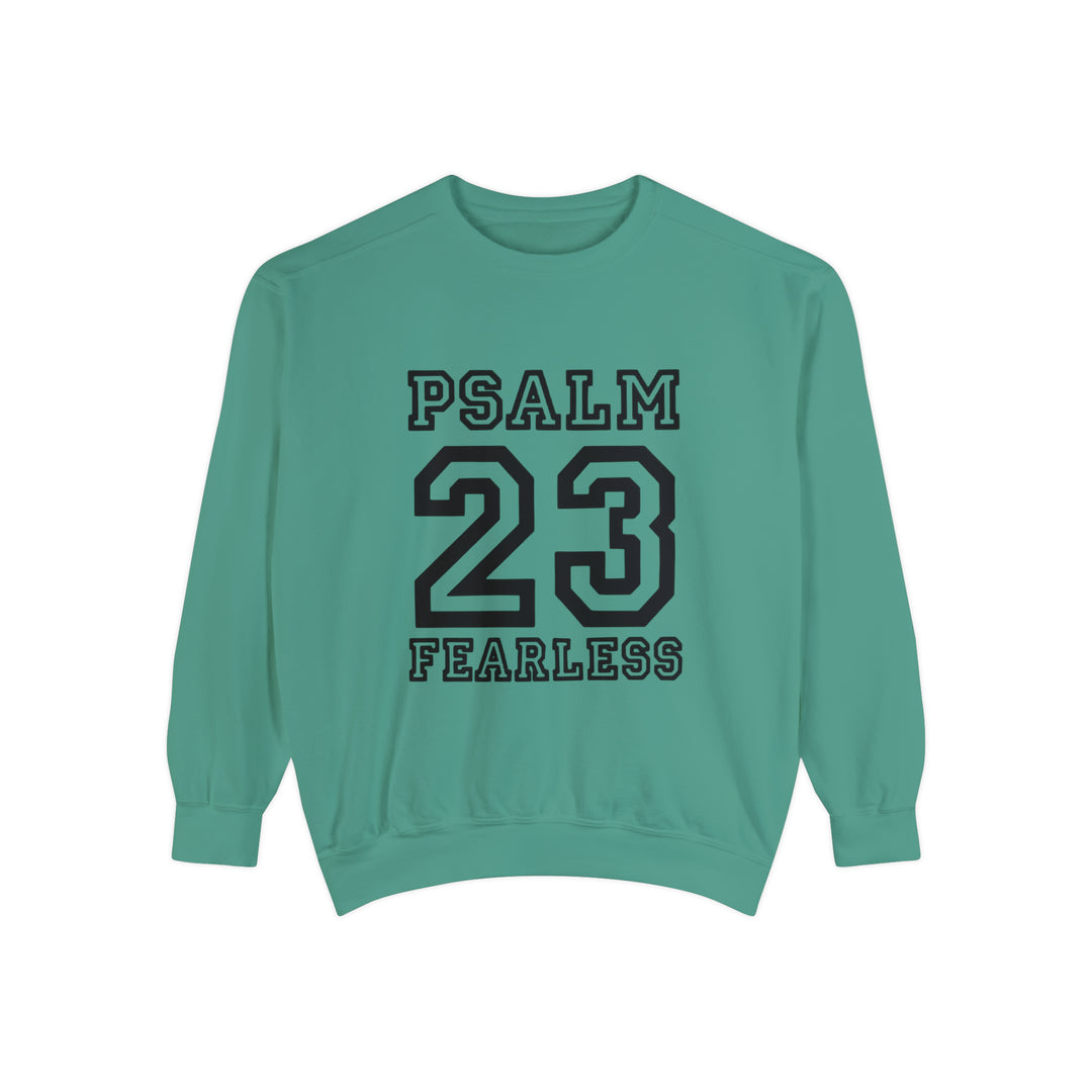 Psalm 23 Unisex Garment-Dyed Sweatshirt