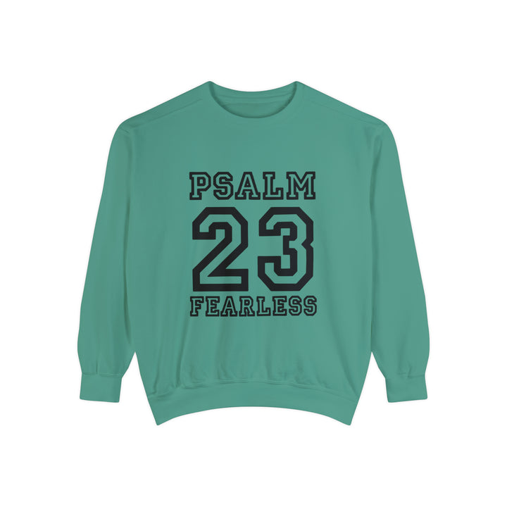 Psalm 23 Unisex Garment-Dyed Sweatshirt