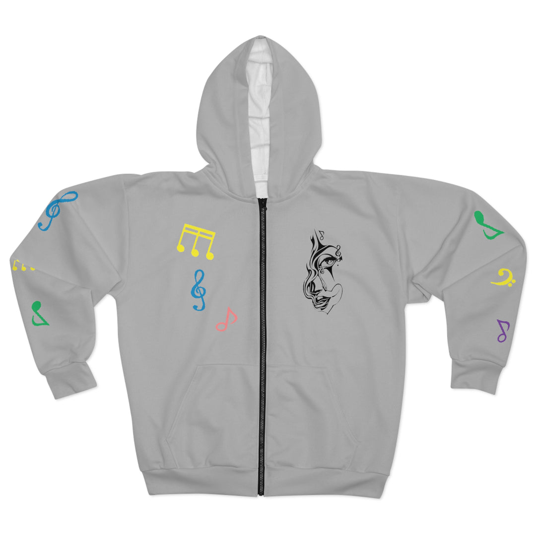 Make Life Beautiful-Unisex Zip Hoodie (AOP)