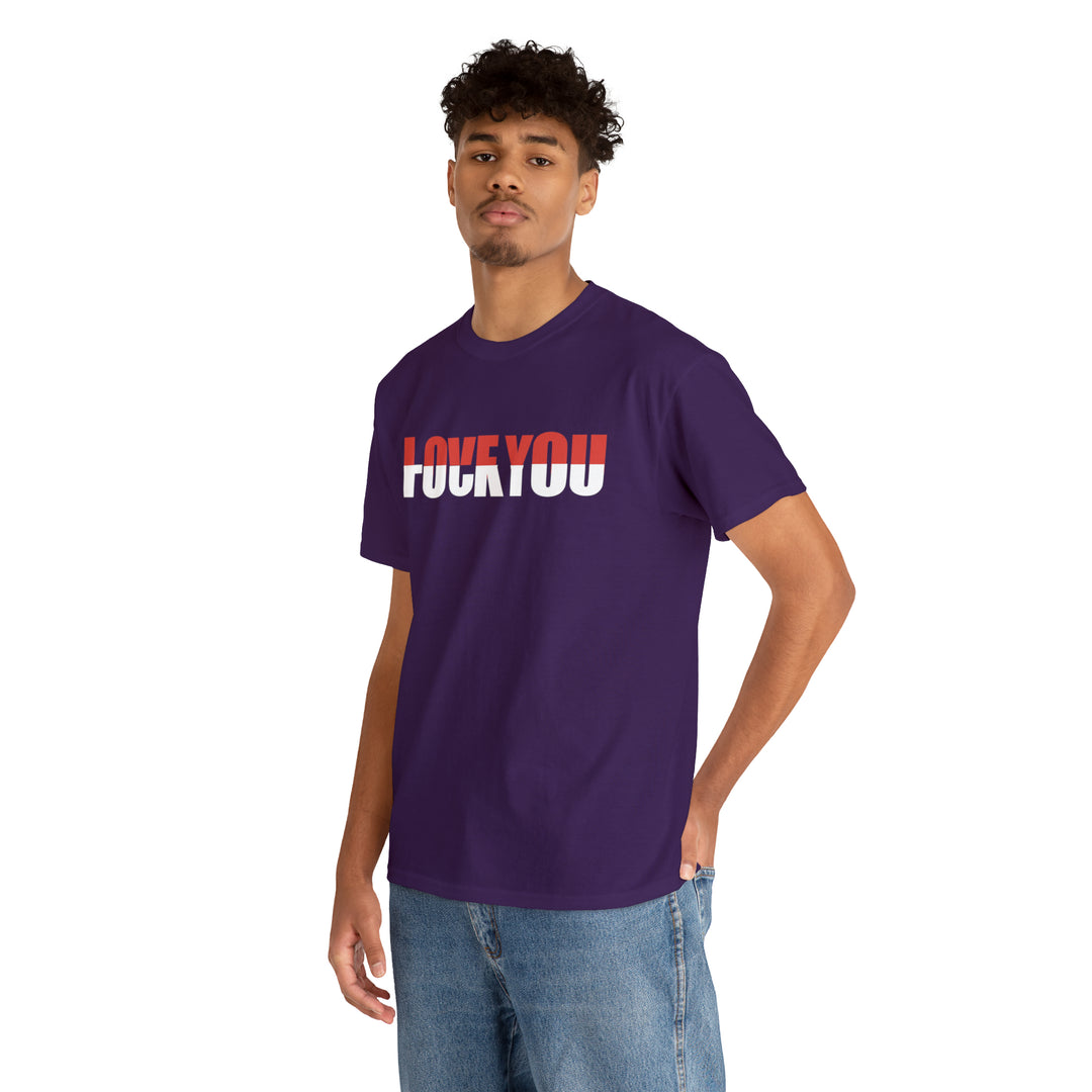 LOVE YOU-F YOU-Unisex Heavy Cotton Tee