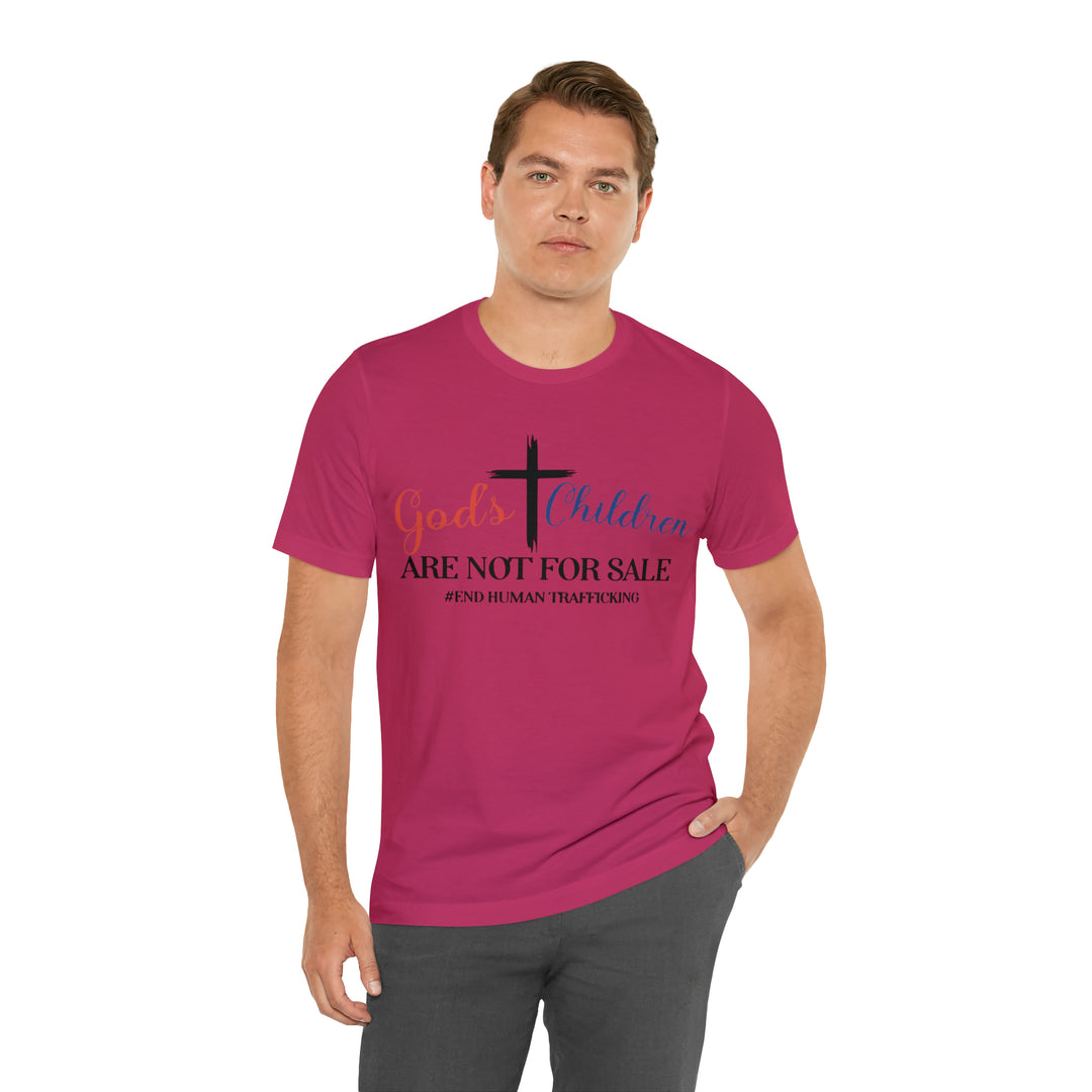 End Human trafficking-Unisex Jersey Short Sleeve Tee