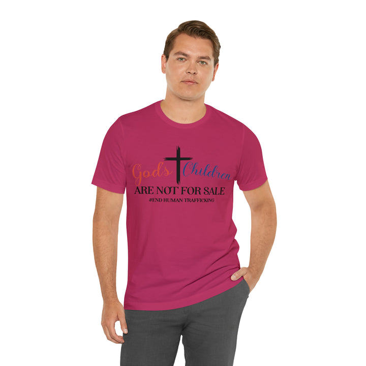 End Human trafficking-Unisex Jersey Short Sleeve Tee