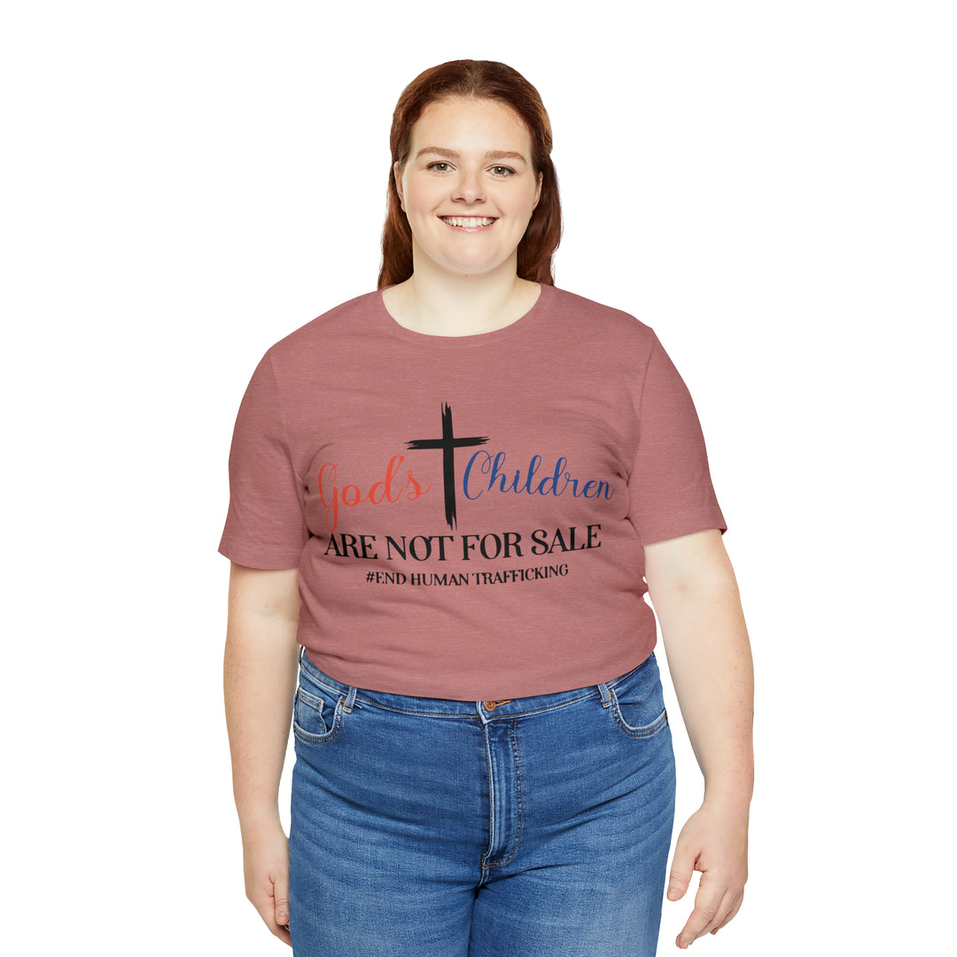 End Human trafficking-Unisex Jersey Short Sleeve Tee