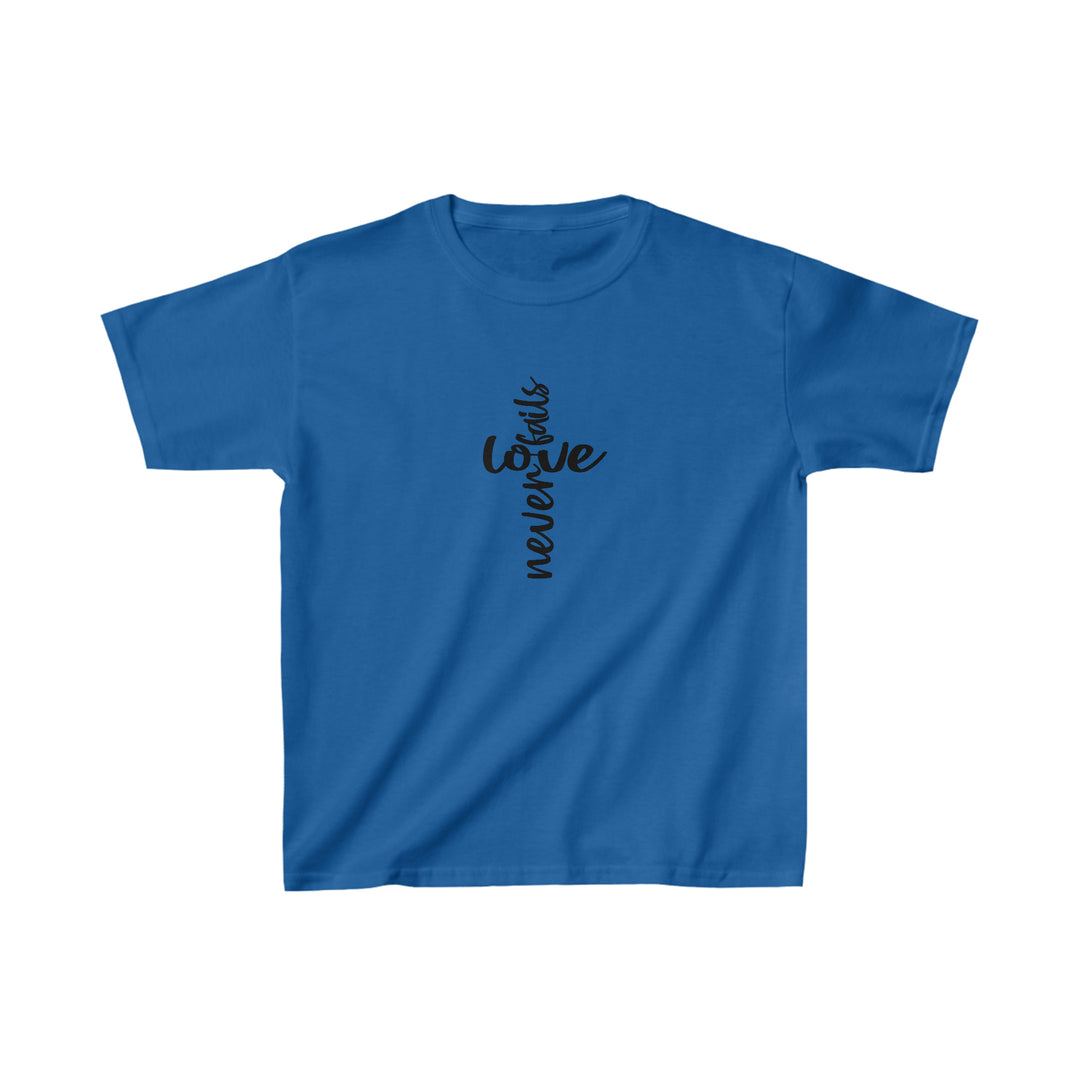 Love Never fails-Kids Heavy Cotton™ Tee
