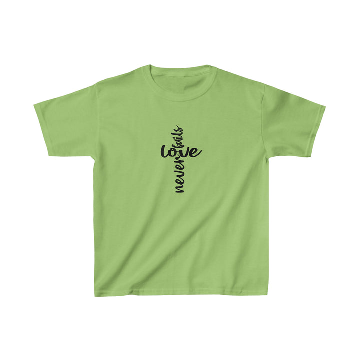 Love Never fails-Kids Heavy Cotton™ Tee