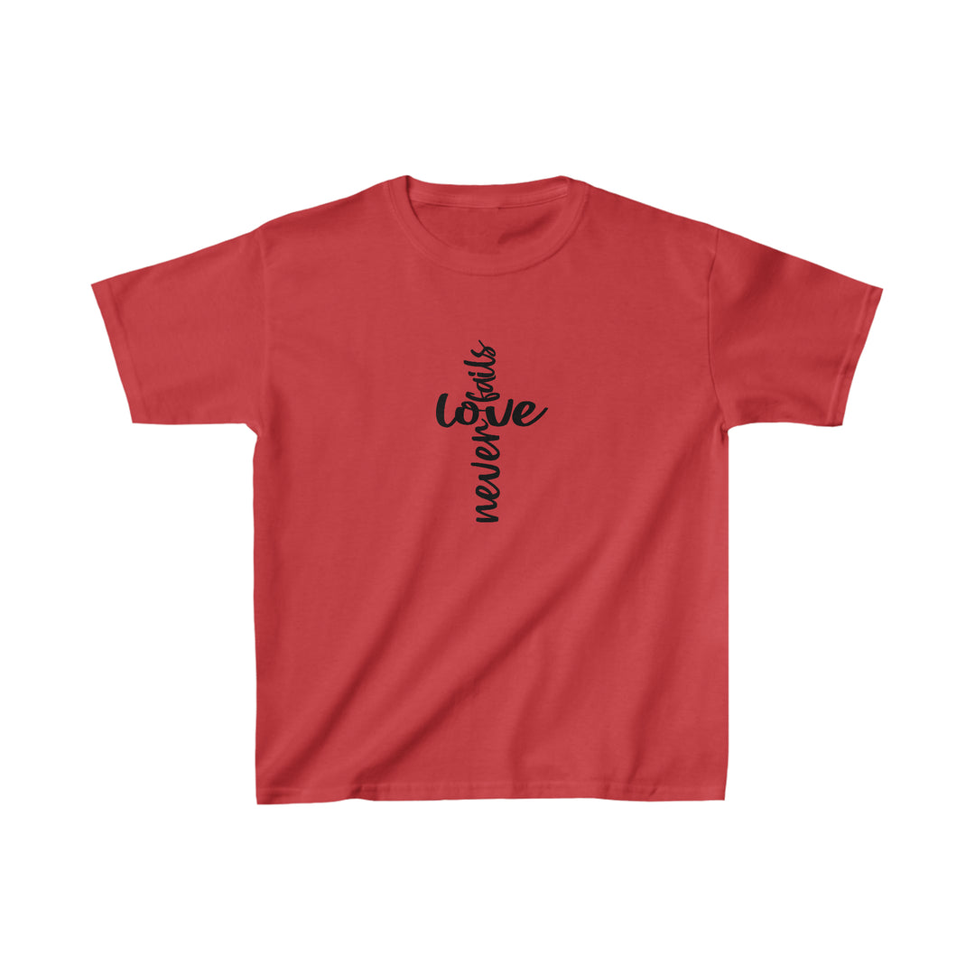 Love Never fails-Kids Heavy Cotton™ Tee