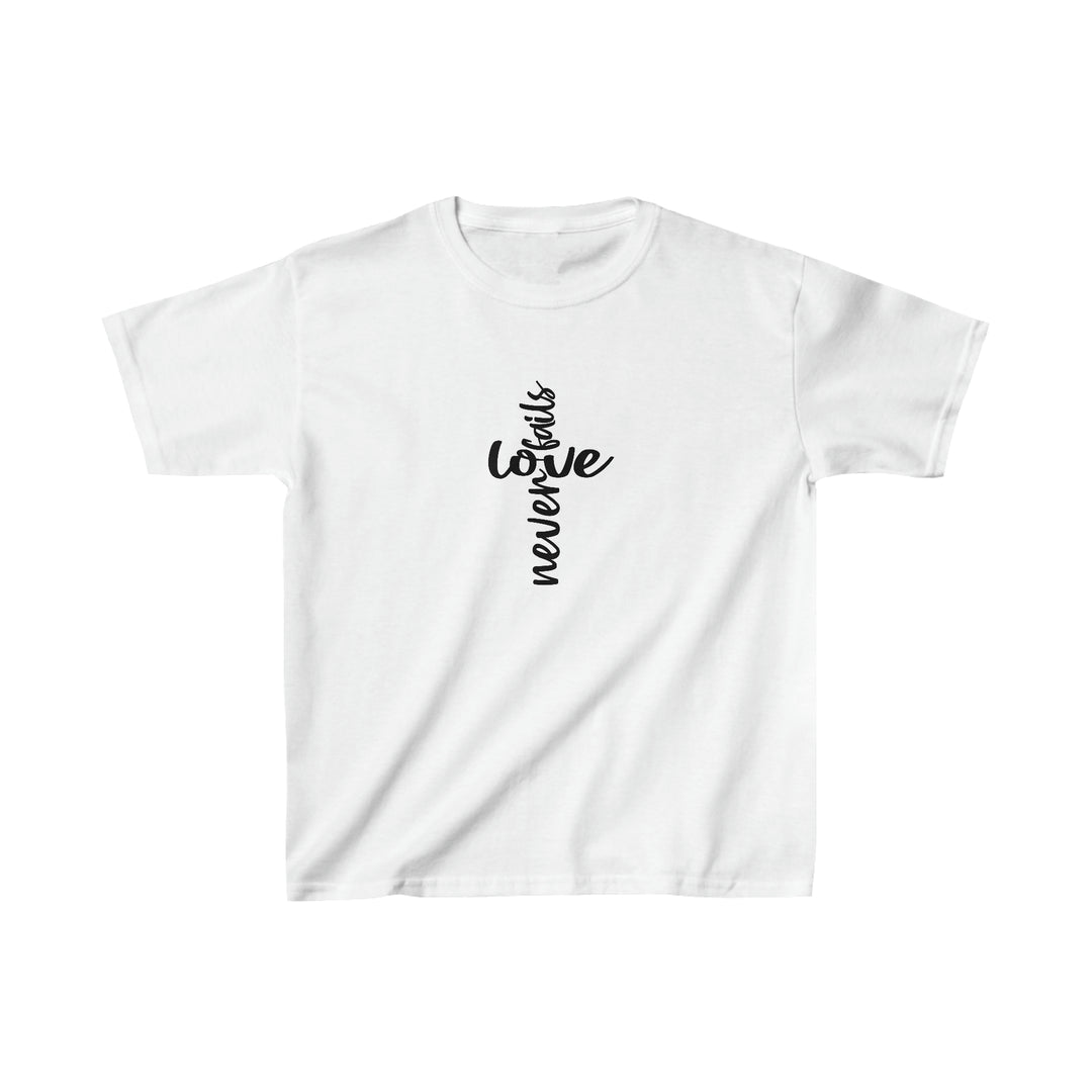 Love Never fails-Kids Heavy Cotton™ Tee