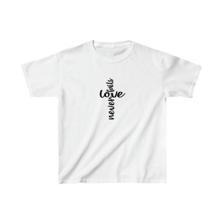 Love Never fails-Kids Heavy Cotton™ Tee