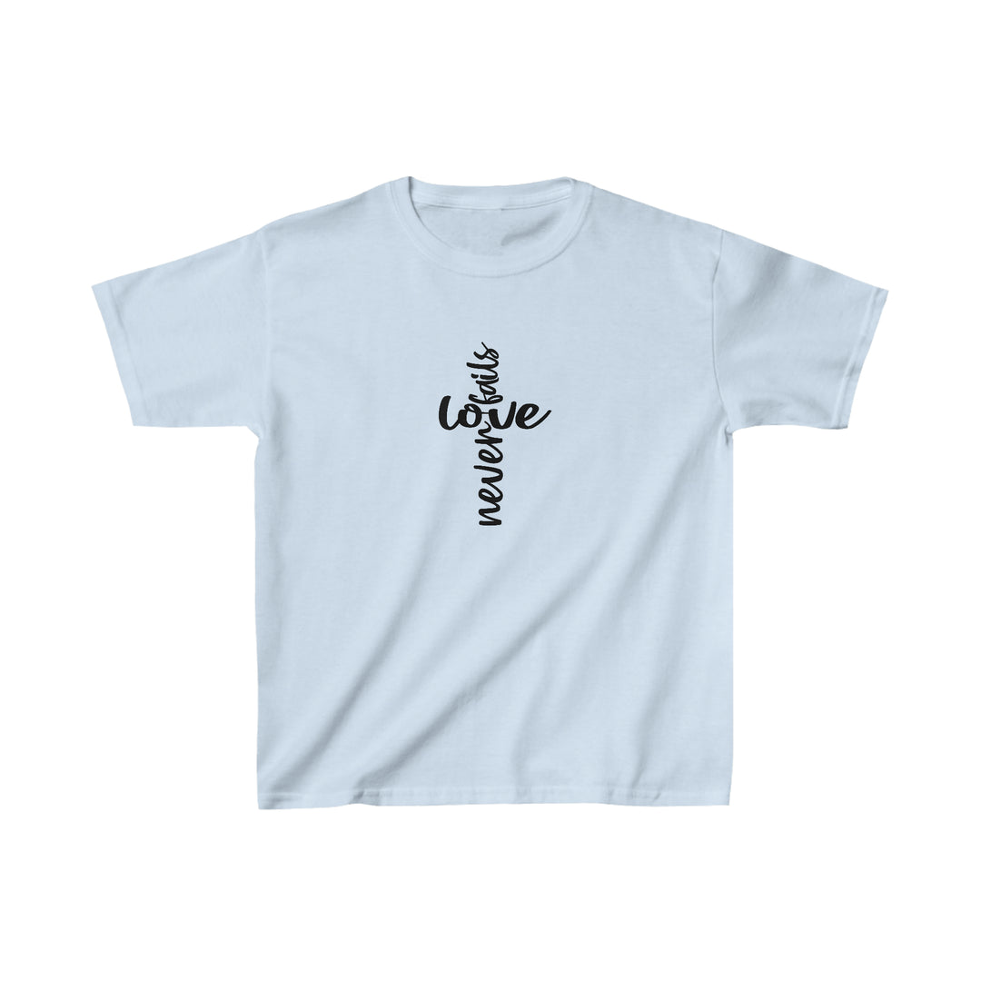 Love Never fails-Kids Heavy Cotton™ Tee