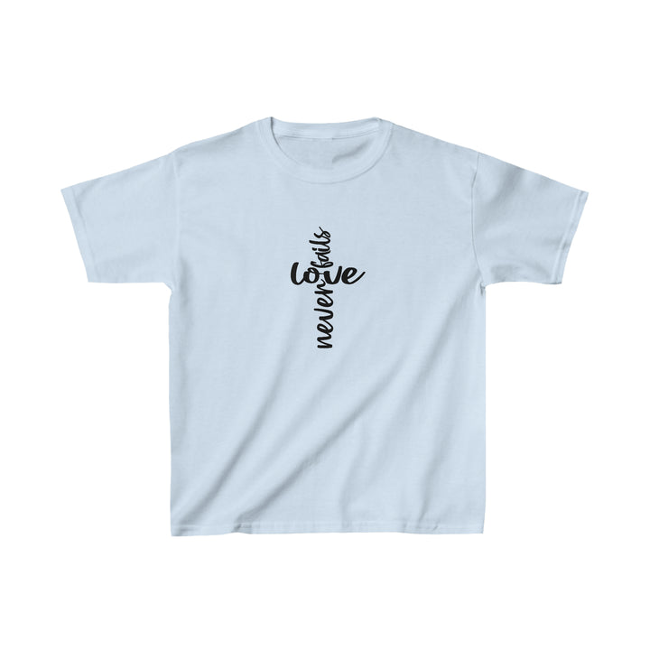 Love Never fails-Kids Heavy Cotton™ Tee
