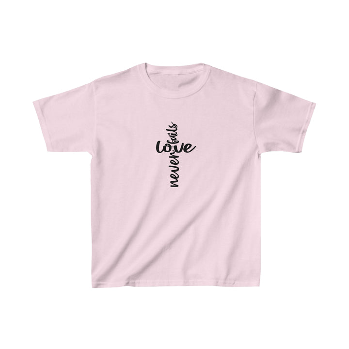 Love Never fails-Kids Heavy Cotton™ Tee