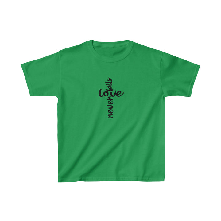 Love Never fails-Kids Heavy Cotton™ Tee