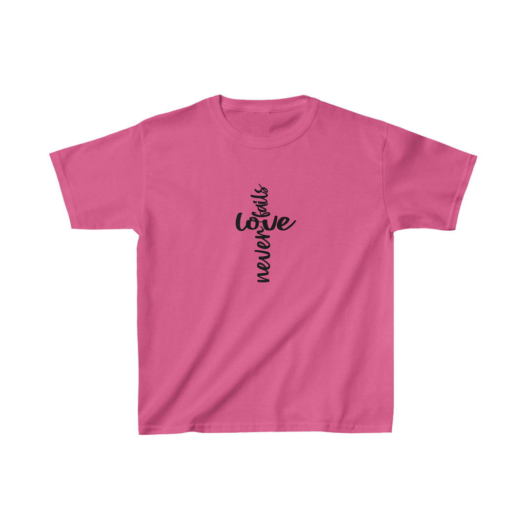 Love Never fails-Kids Heavy Cotton™ Tee