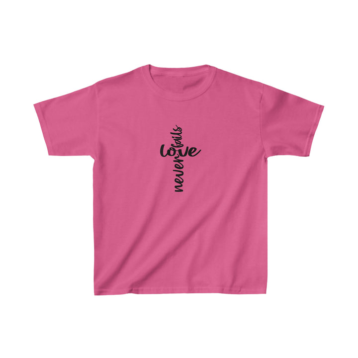 Love Never fails-Kids Heavy Cotton™ Tee